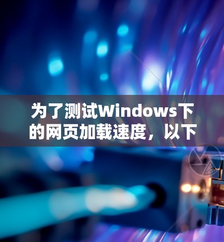 为了测试Windows下的网页加载速度,以下是一些推荐的代理软件,并根据你的需求和预算进行选择 为了测试Windows下的网页加载速度,以下是一些推荐的代理软件,并根据你的需求和预算进行选择