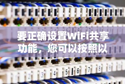 要正确设置WiFi共享功能,您可以按照以下步骤进行操作 要正确设置WiFi共享功能,您可以按照以下步骤进行操作