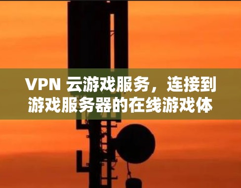 VPN 云游戏服务，连接到游戏服务器的在线游戏体验
