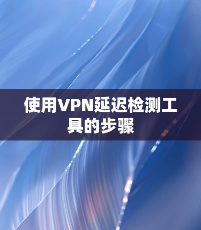 使用VPN延迟检测工具的步骤