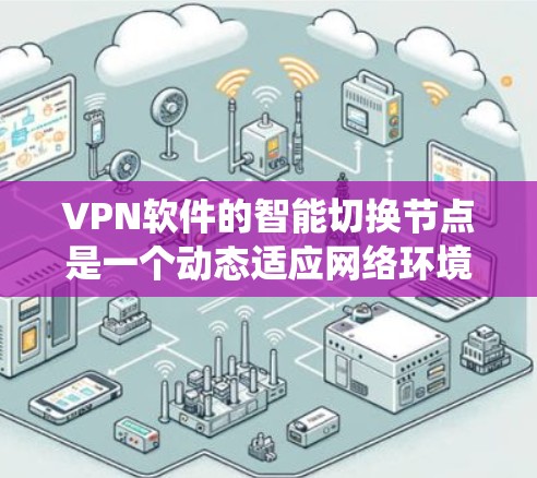 VPN软件的智能切换节点是一个动态适应网络环境的系统,旨在提高VPN的安全性和稳定性。以下是其工作的详细步骤 VPN软件的智能切换节点是一个动态适应网络环境的系统,旨在提高VPN的安全性和稳定性。以下是其工作的详细步骤