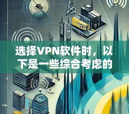 选择VPN软件时，以下是一些综合考虑的因素